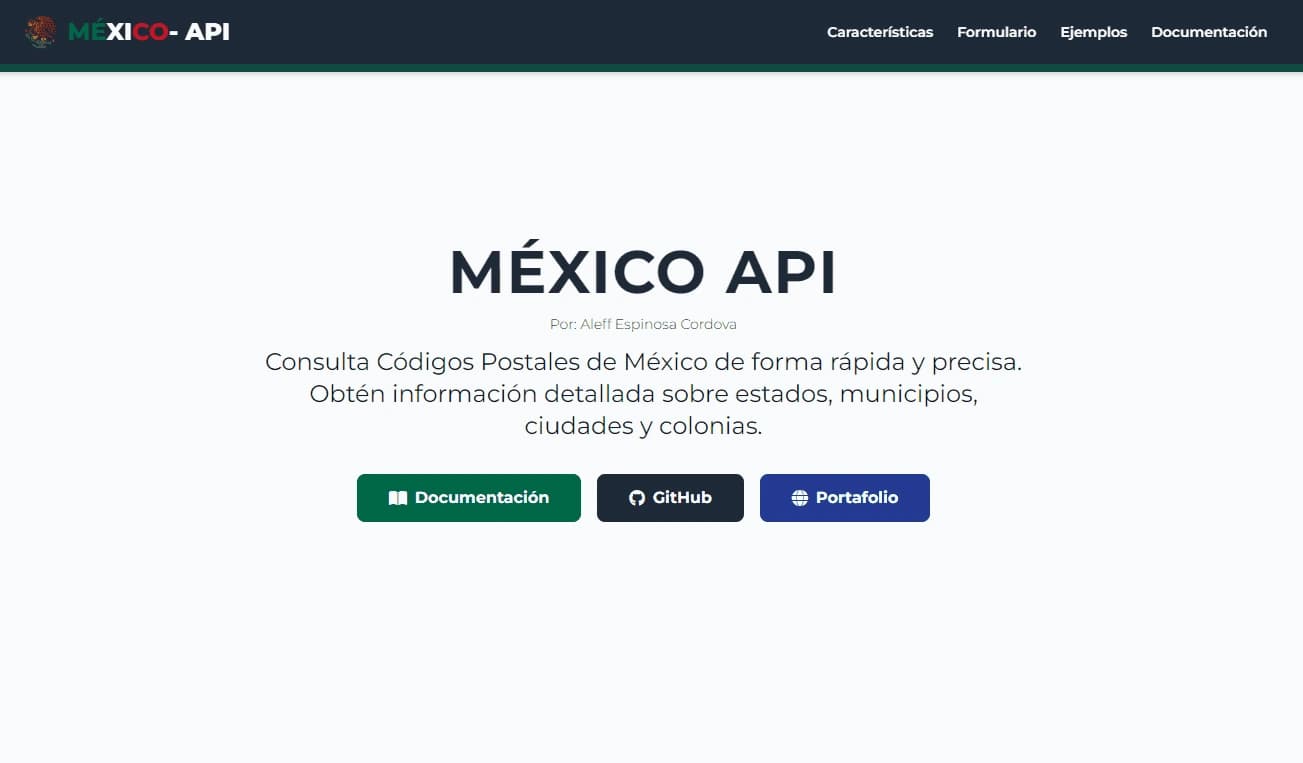 Development of the MexicoAPI Open Source project